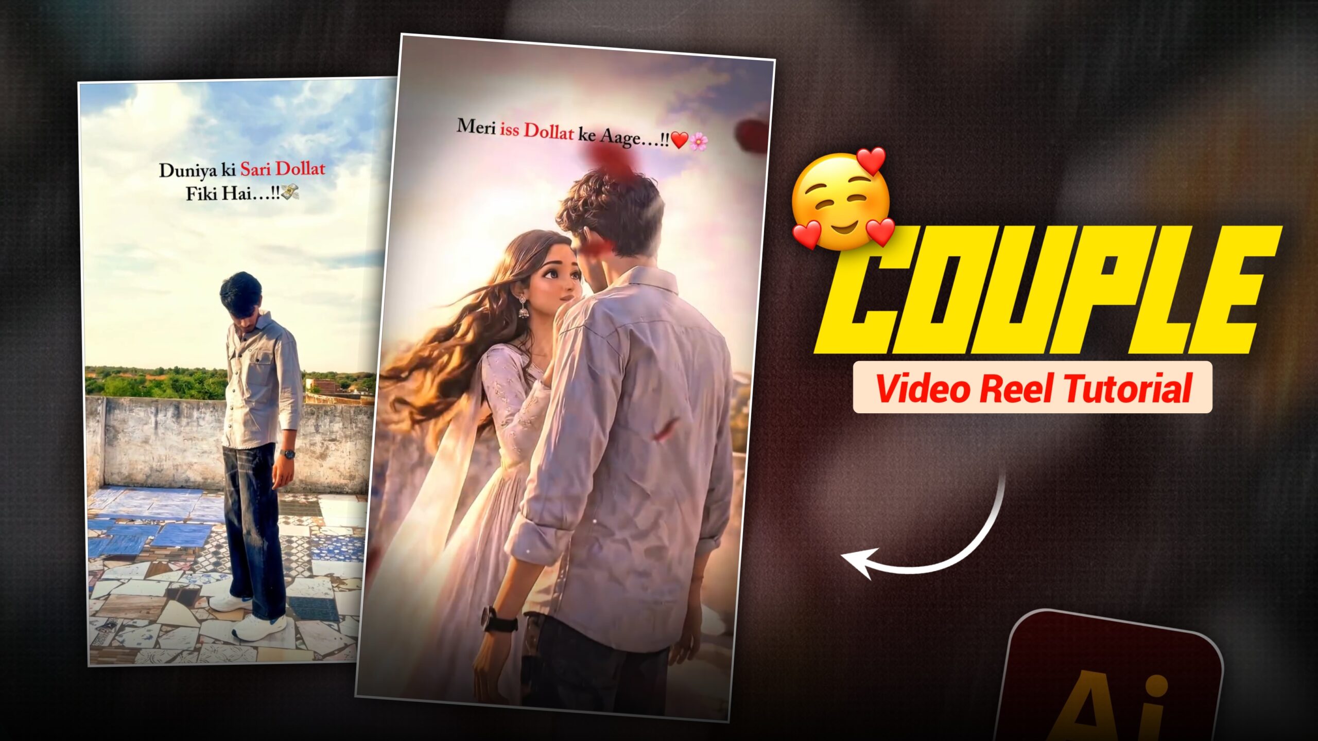 How to Make Instagram Trending AI Couple Reels Videos Using Prompts