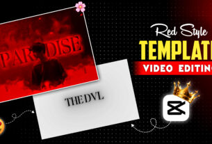 Trending Red Style Viral CapCut Template Link 2025
