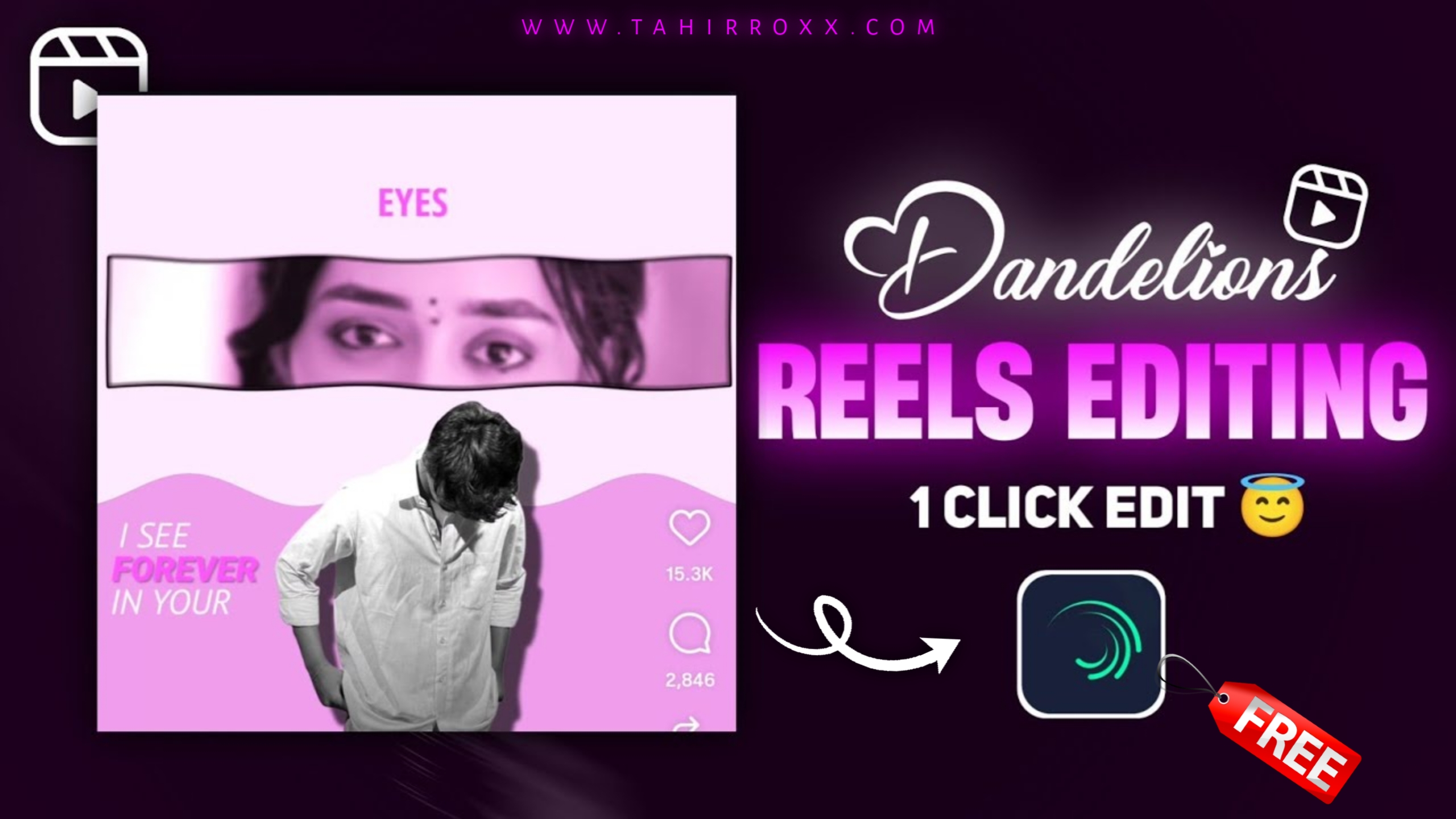 Trending Dandelions Reels Editing Only 1 Click Me